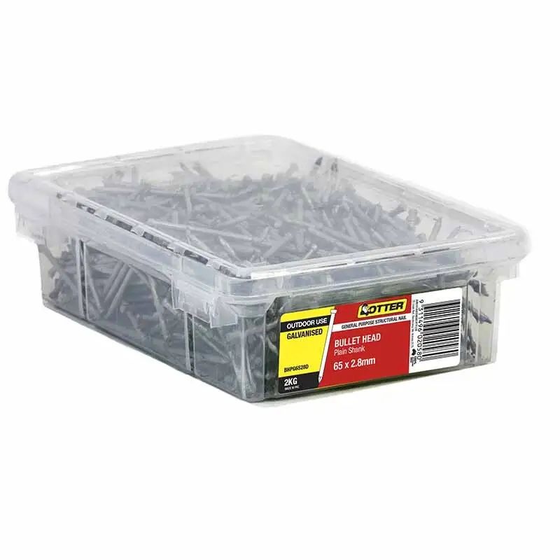 Otter Nail Bullet Head Galvanised 65 X 2.8 Mm 2kg