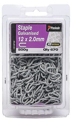 15 X 2.00 Staples Galvanised Wire 500gr