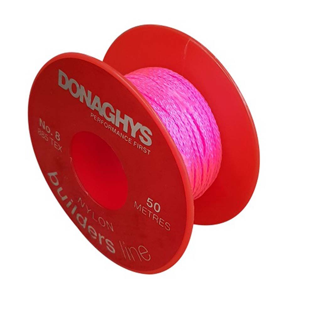 Bricklayers Line No.8 X 50m Fluro Pink