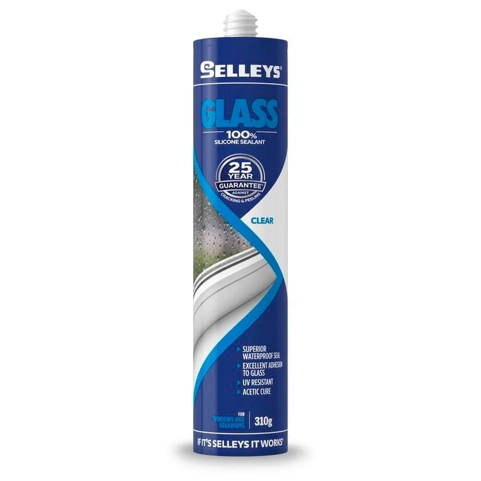 Selleys 310g Clear Glass Silicone Sealant