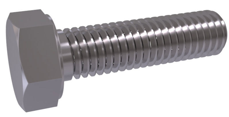 Bolt Nut Hh Hdg M6x40