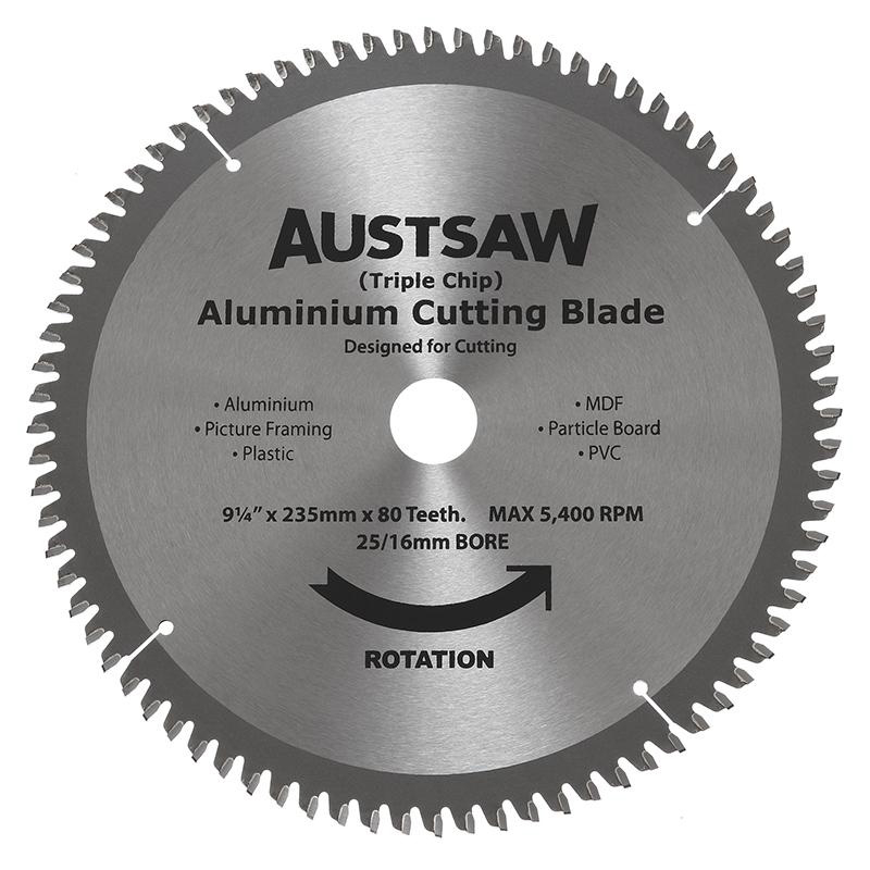 Austsaw Aluminium Blade Trip Chip 235x25/16x80t