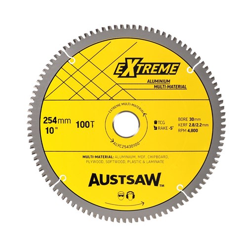 Austsaw Aluminium Blade Trip Chip 254x30x100t