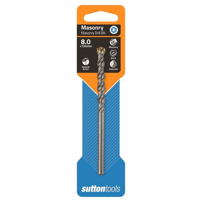 Sutton Tools 8 x 120mm SF TCT Masonry Drill Bit