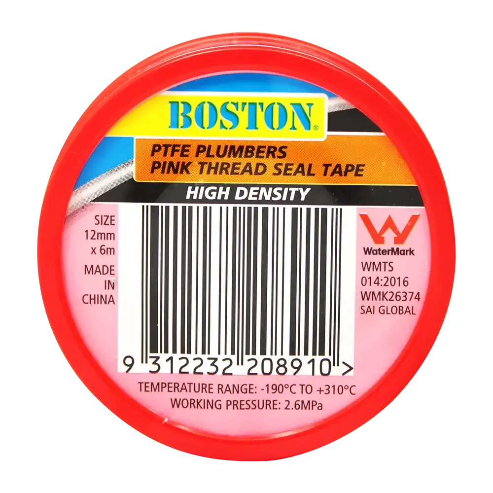 High Density Pink Thread Seal Tape 12mm X 6m Pink