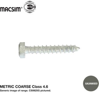 Screw Coach Galv Metric 8x75