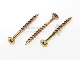 Screw Chipboard Phil Drv Gold Passivated 10x100 Pbx50