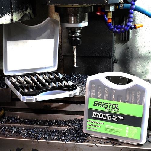 Bristol 100 Piece Bristol Metric Drill Set