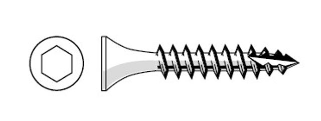 Screw Bugle Batten Ss 14gx50mm Bk250