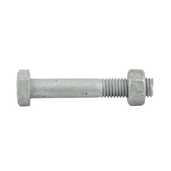 M10 X 60mm - 75pc Hex Bolt & Nut Galvanised