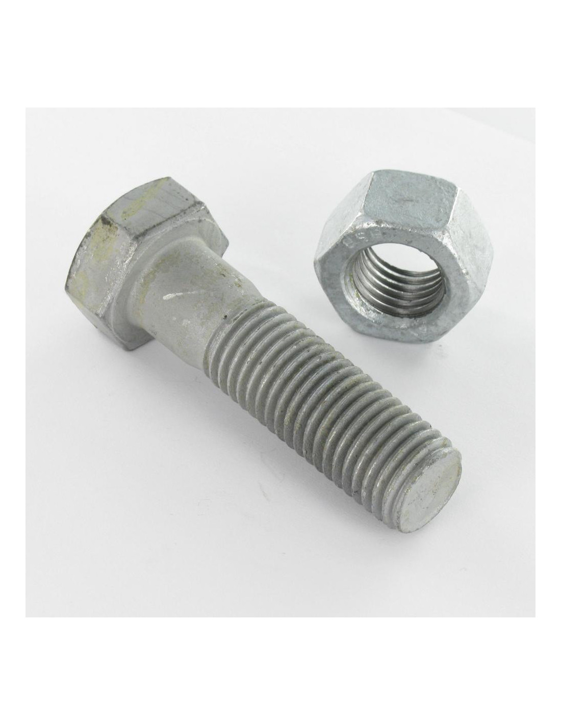 25 x Bolt With Nut Hexagonal Head M16X120 Class 8.8 Sb Hot Dip Galvanized