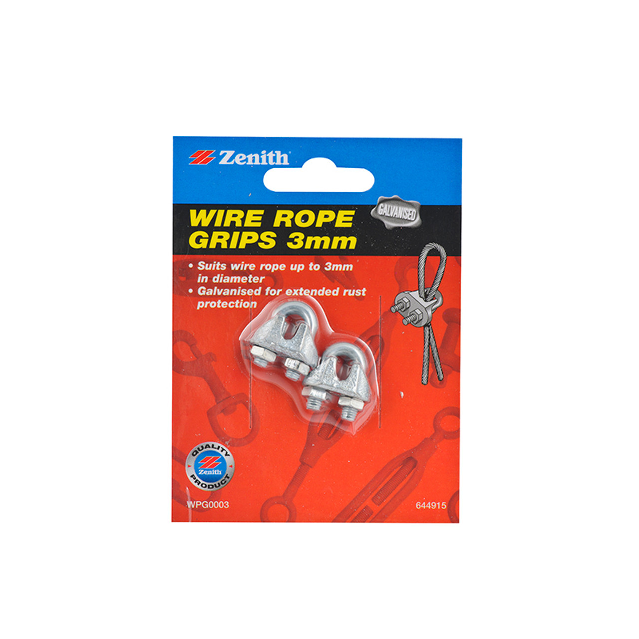 GRIP WIRE ROPE GAL Pk2