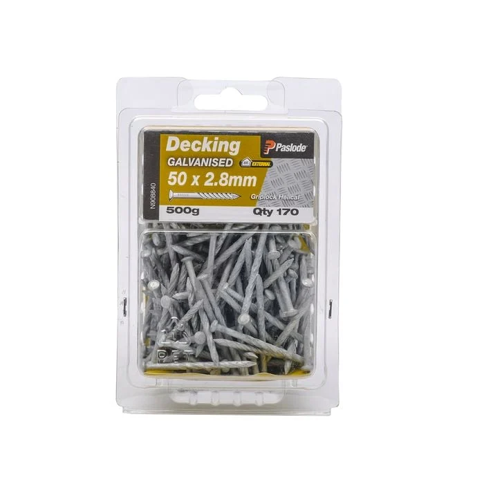 Paslode 50 x 2.8mm 500g Griplock Galvanised Nails - 170 Pack