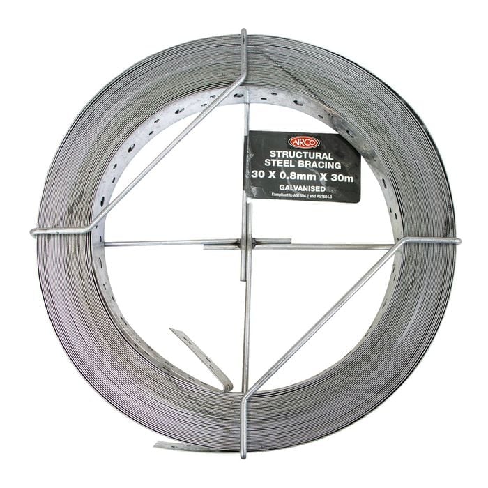 Airco 30 x 0.8mm x 30m Structural Galvanised Strapping