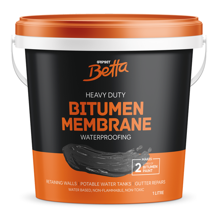 Gripset Betta 1L Waterproofing Membrane Bitumen Rubber