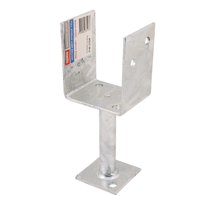 Pryda 130x90mm M10 Full Stirrup Post Anchor