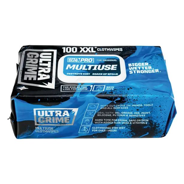 Ultragrime Pro Industrial-grade Wet Wipes - 100pk