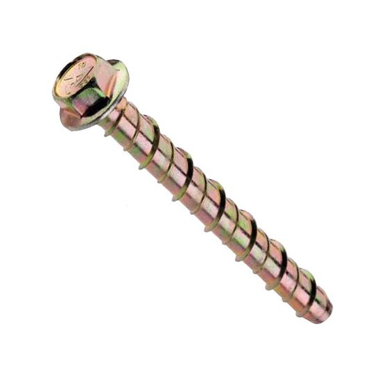 Ramset AnkaScrew Screw-In Anchor Hex Flange 12x100mm High Carbon Steel Zinc Plated