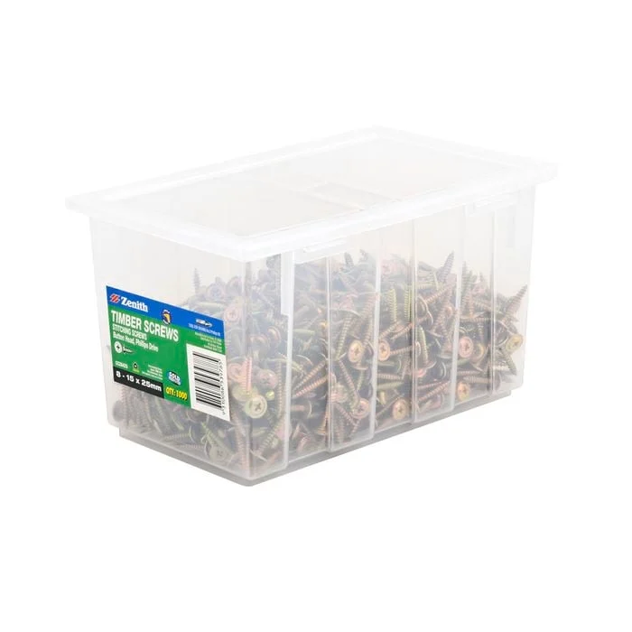 Zenith 8 - 15 x 25mm Gold Passivated Button Head Timber Stitching Screws - 1000 Pack