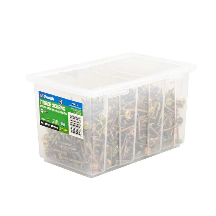 Zenith 8 - 15 x 30mm Gold Passivated Button Head Timber Stitching Screws - 1000 Pack