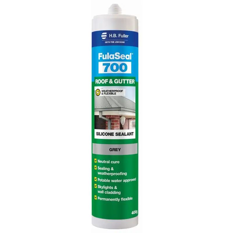 H.b.fuller 15019105 - Fulaseal™ 700 Roof & Gutter Silicone Sealant- Grey - 400 Gram