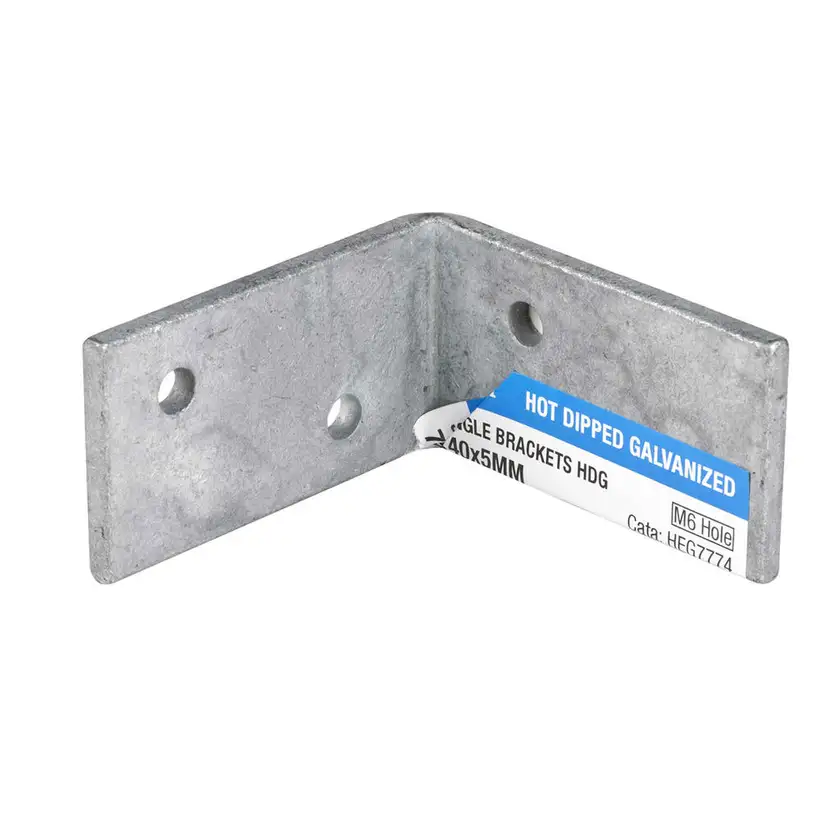 Zenith Sturdy Angle Bracket Galvanised 75 x 75 x 40 x 5mm