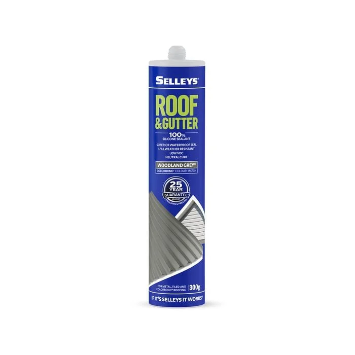 Selleys 300g Woodland Grey Roof And Gutter Silicone Waterproof Sealant
