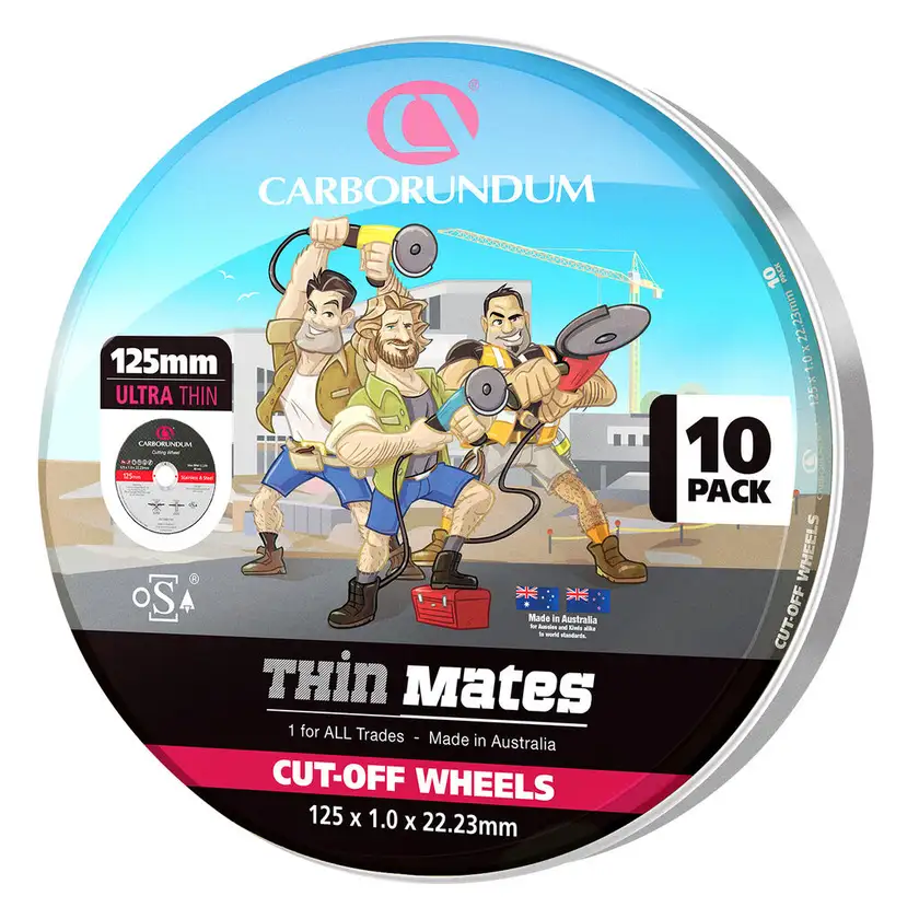 Carborundum Metal Cut-Off Wheel Thin 125mm - 10 Pack