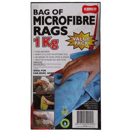 Kenco Microfibre Bag Of Rags 1Kg