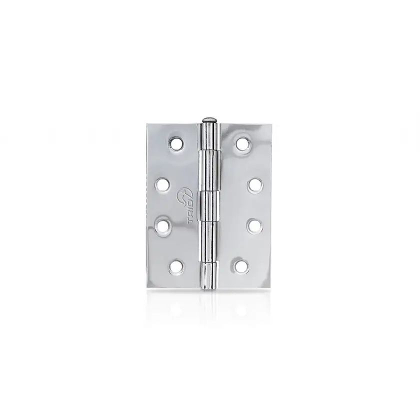 Trio 100mm Radius Door Butt Hinge Loose Pin Chrome Plated