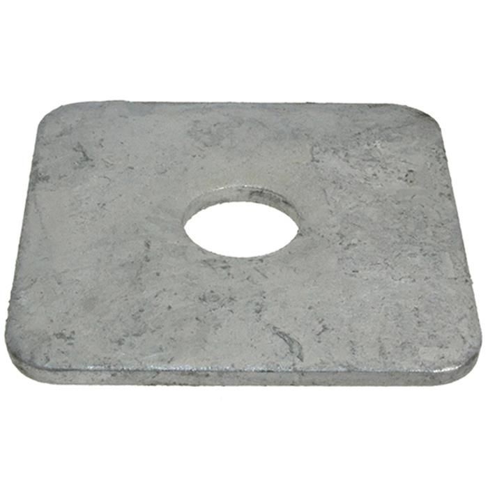 M12 (1/2") x 50mm x 50mm x 3mm Galvanised Heavy Square Washers Low Tensile HEC Standard