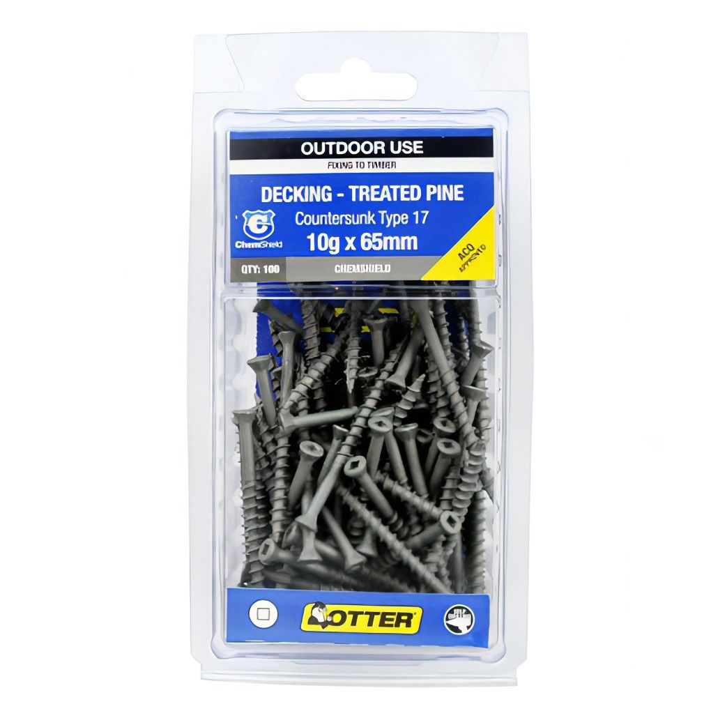 Chemshield Tp Deck Screw 10g X 65mm 100 Pack