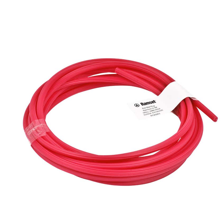 Ramset Wall Plug Roll Red 6mm x 5m - 1 Pack