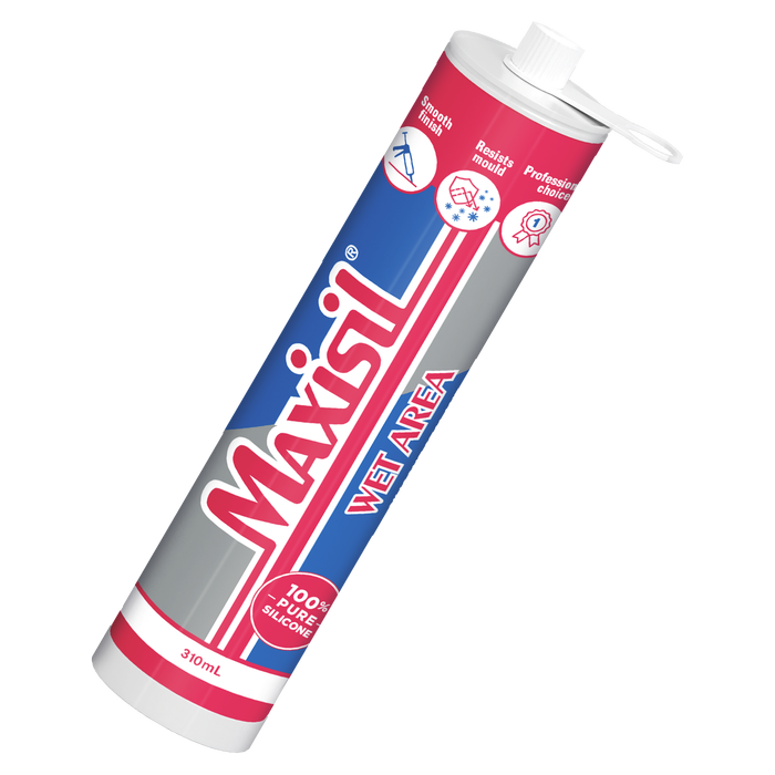 Maxisil 310ml A10 Grey Acetic Cure Tile Silicone