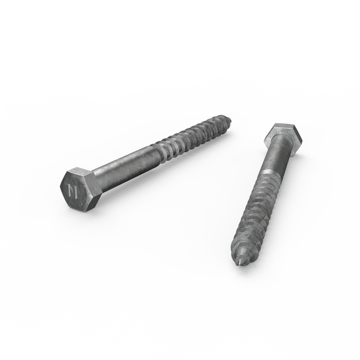 M12 X 130mm - 25pc Coach Screws Hot Dip Galvanised