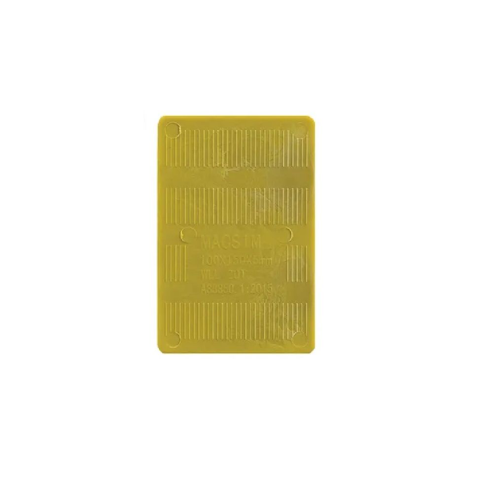 150 X 100 X 5mm Packing Shim - Yellow