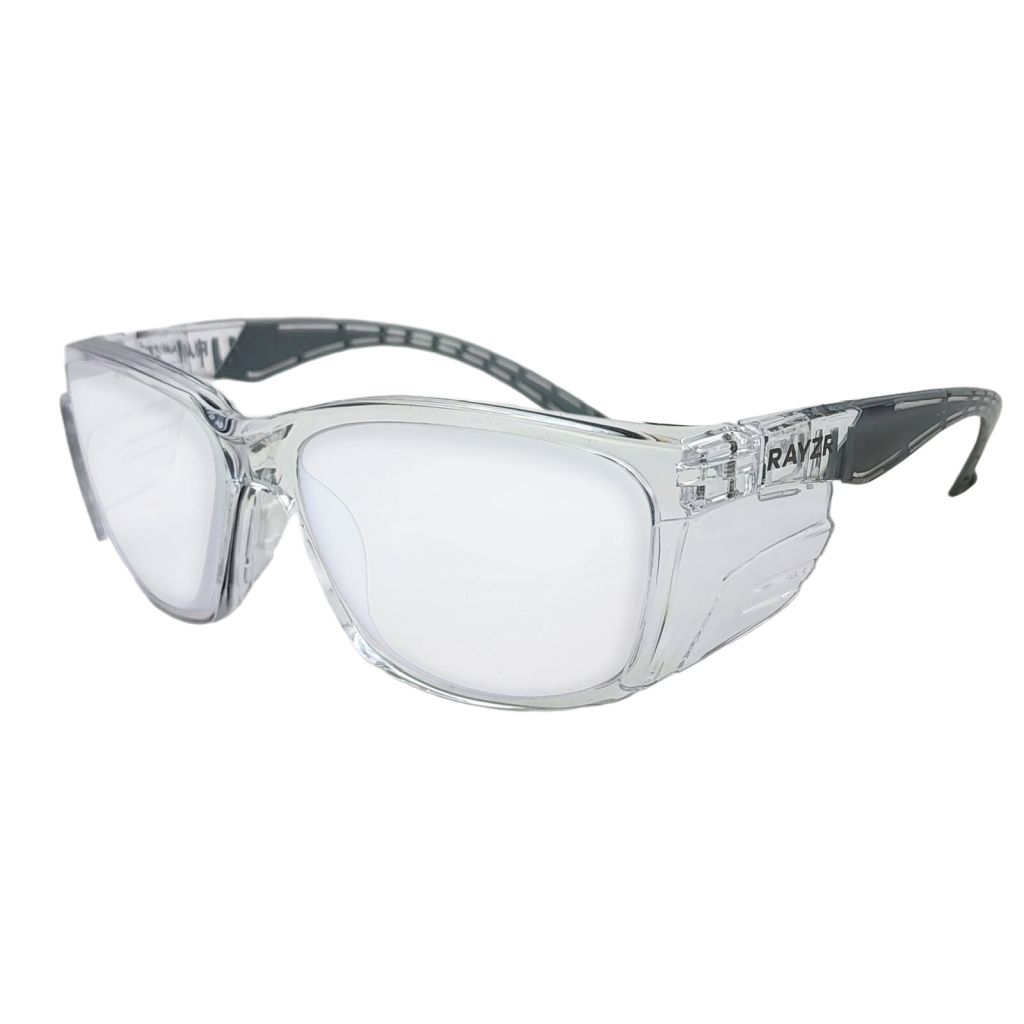 Rayzr Safety Glasses Clear Frame Clear Lens Erz383