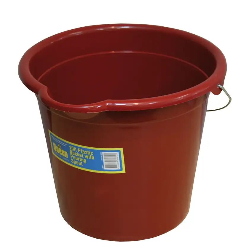 Queen Bucket Plastic With Spout And Metal Handle 10l
