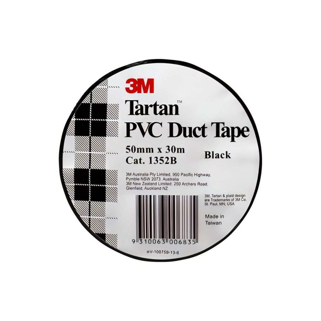 Tartan 1352b Duct Tape Pvc 50mm X 30m Black