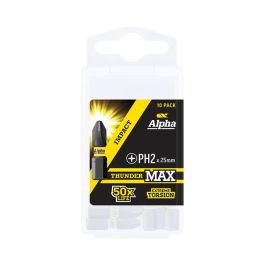 ThunderMax PH2x25mm Impact Insert Bit 10pk