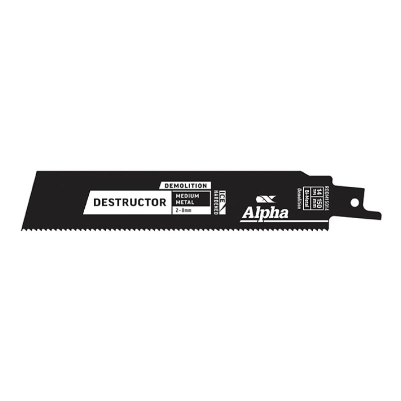 Alpha Destructor Recip Metal & Timber 8TPI 150mm 2Pk