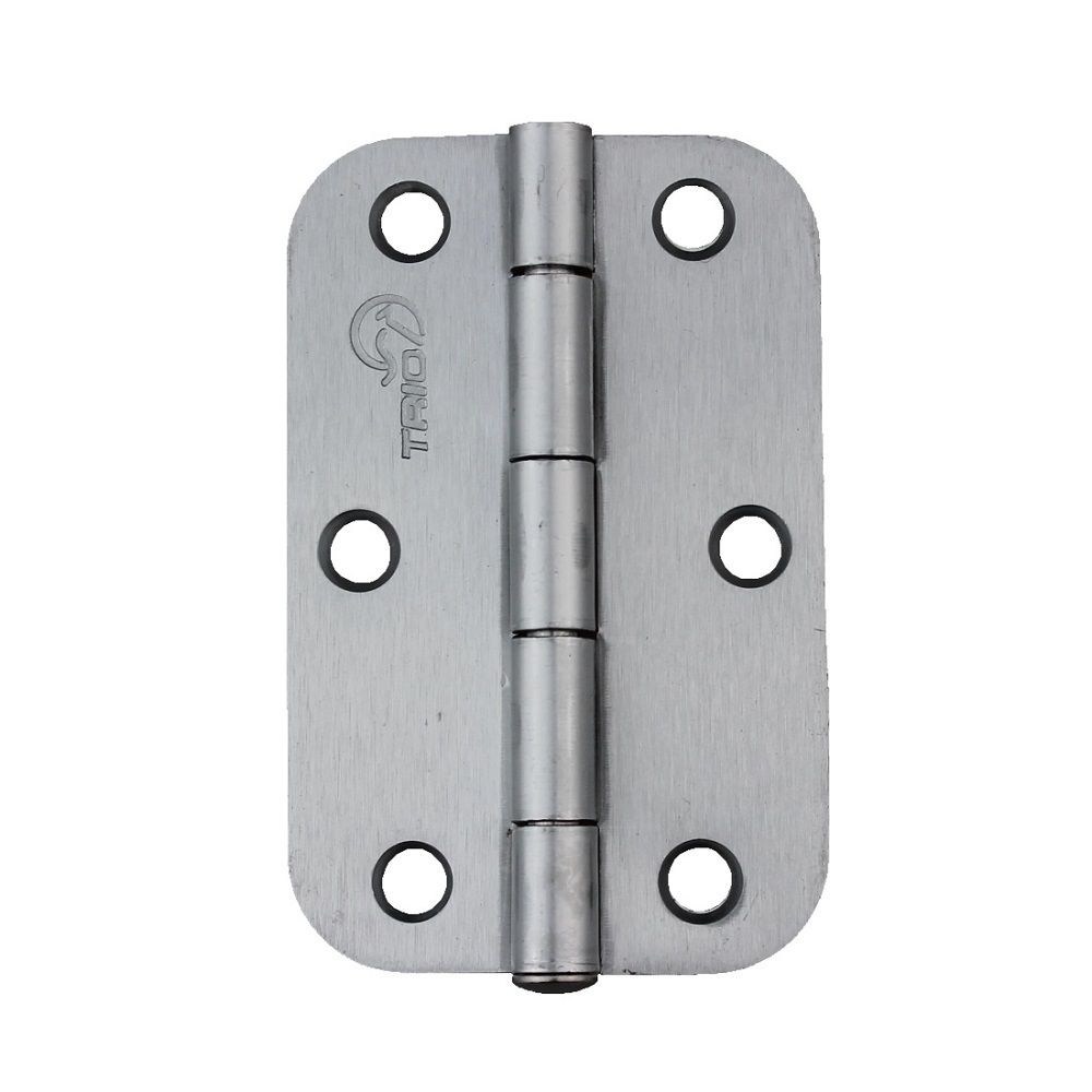 Trio 90mm Radius Butt Hinge Loose Pin Zinc Plated