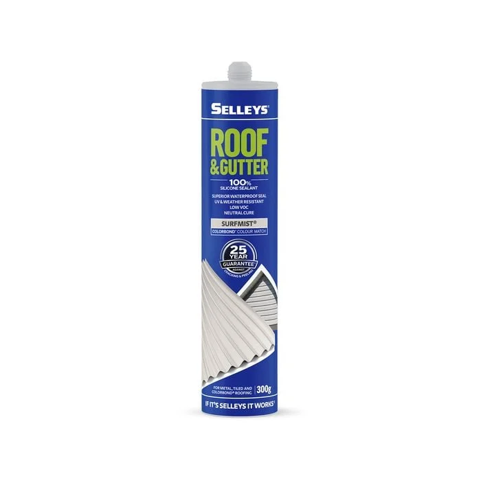 Selleys 300g Surfmist Roof And Gutter Silicone Waterproof Sealant