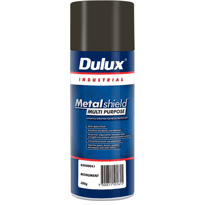 Dulux 300g Metalshield Multipurpose Spray Paint Monument