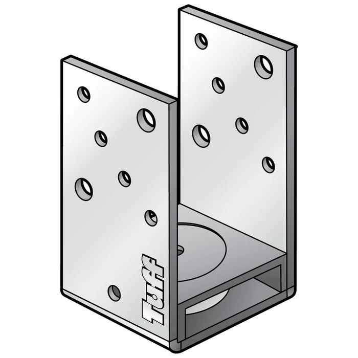 90mm "thin Style" Adjustable Bolt-down Post Stirrup