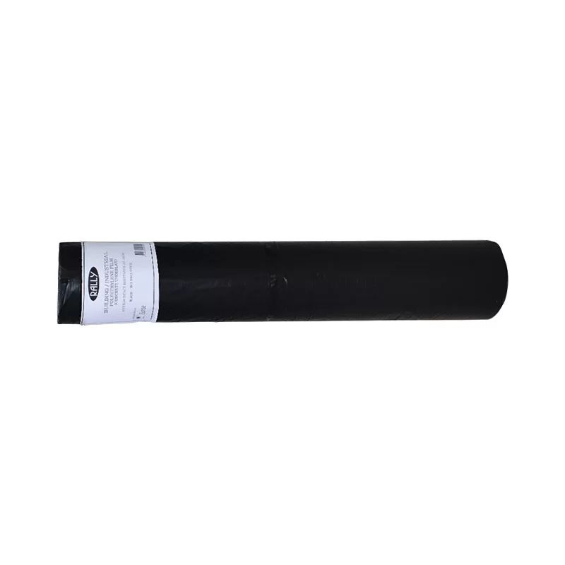 Builders Film 4m X 50m X 200um Black Polythene Plastic