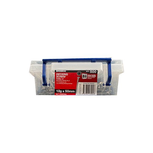Decking Screw 12g X 50mm B8 Coating Timber Screws Box Of 500