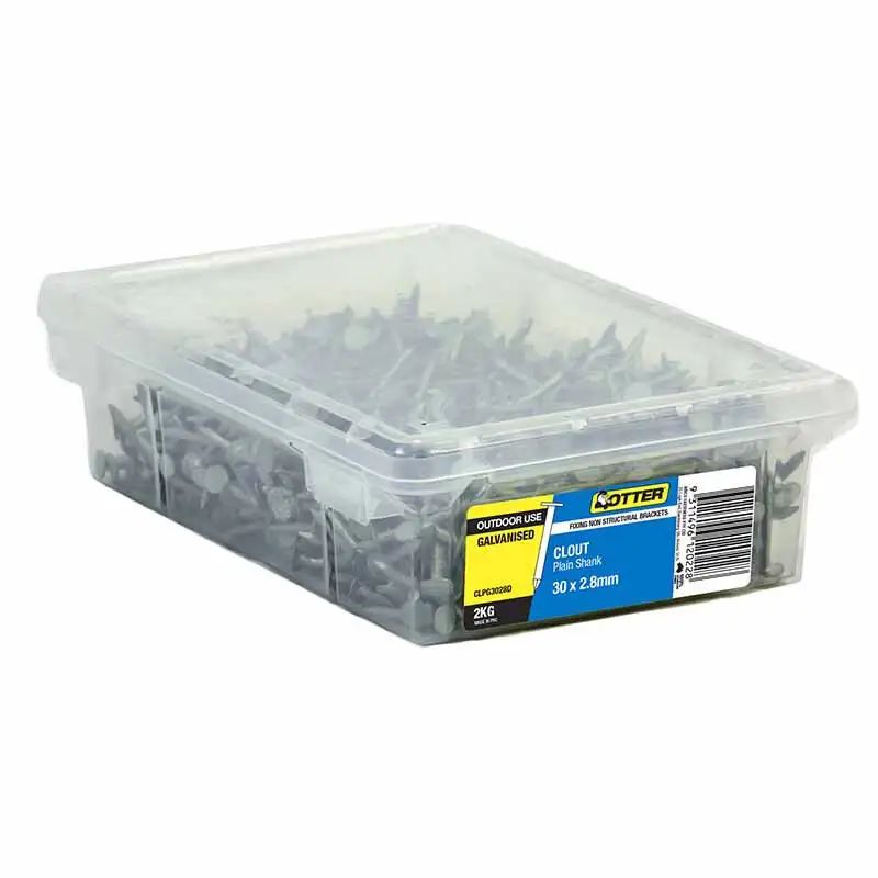 Otter Nail Clout Galvanised 30 X 2.80mm 2kg