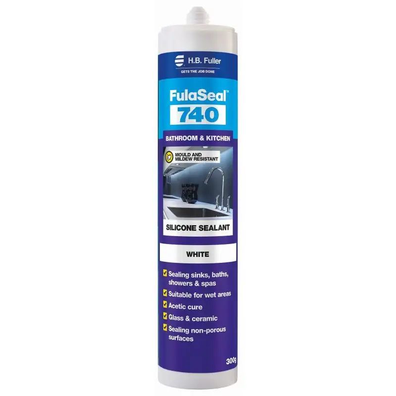 H.b. Fuller Fulaseal 740 Kitchen & Bathroom Sealant 300g - White