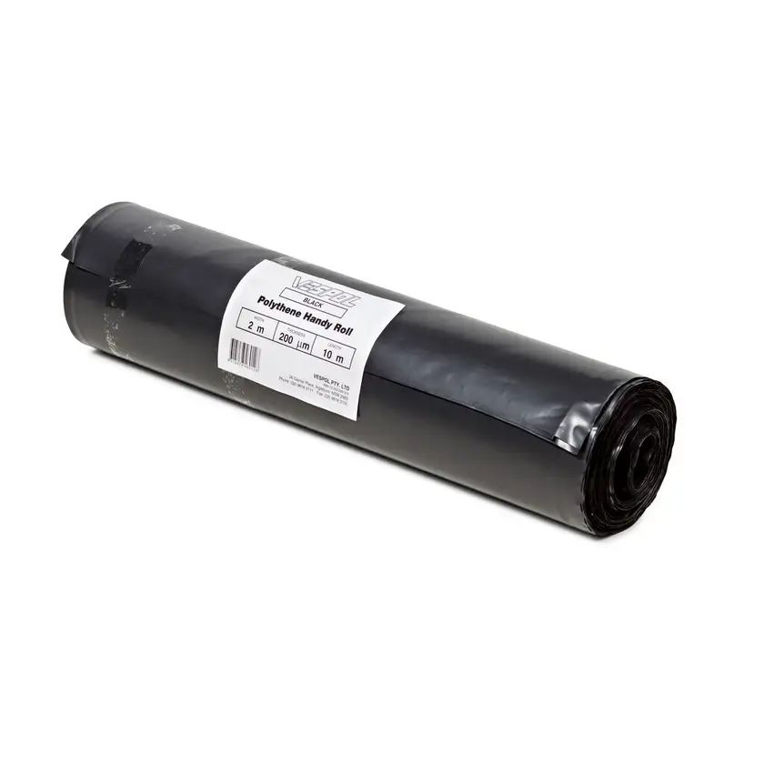 Vespol Film Polythene Handy Black 2 X 10m 200um